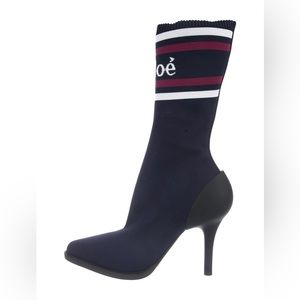 Chloe women’s logo sock boot
